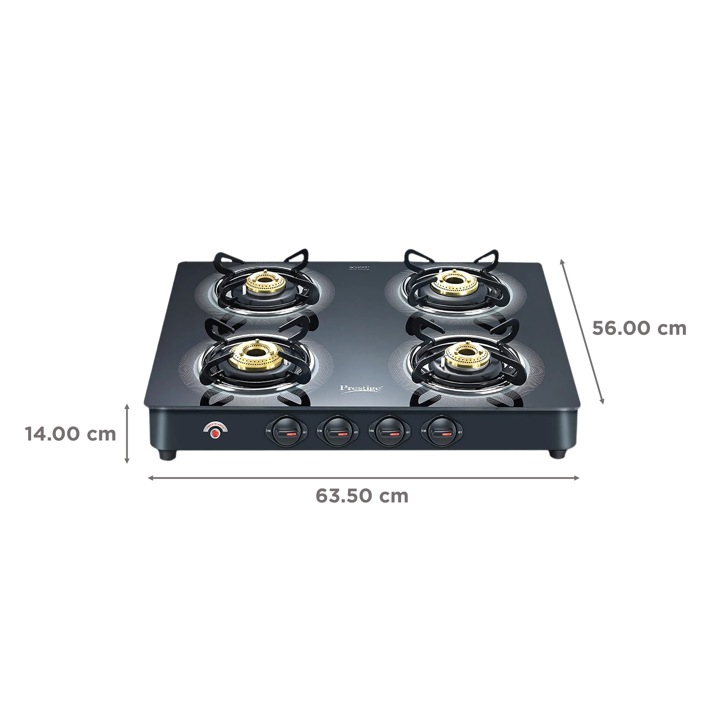 Prestige hob top glass automatic gas stove online